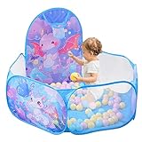 Bällebad Baby mit Basketball-Ring - Pop-Up-Spielzelt für Kinder...