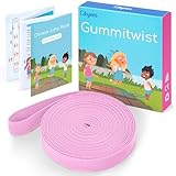 Cikyner Gummitwist Kinder，Hüpfgummi 4m lang 1.5cm weit Gummi Twist mit...