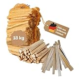 Landree Premium Anfeuerholz und Anzündholz, 18 kg (6 Netze a 3 kg),...