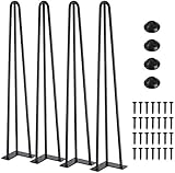 Catalpa 4er Set Tischbeine Blume 72 cm bestehend aus je 3 Stangen aus Stahl