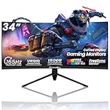 CronusPro 34 Zoll Curved Gaming Monitor, 21:9 UltraWide QHD (3440x1440),...