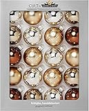 Krebs & Sohn 20er Set Glas Christbaumkugeln-Weihnachtsbaum Deko zum...