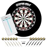WIN.MAX Dartscheibe Kork Dartscheibe mit Pfeilen Offizielles...