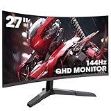 KOORUI Gaming Monitor 27 Zoll, 1800R Fläche Bildschirm 2560X1440 (QHD),...