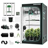 Mars Hydro Smart Growzelt Komplettset,FC-E3000 App Fernbedienung Dimmbar...