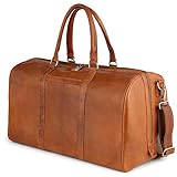 Berliner Bags Vintage Weekender Boston, Reisetasche aus Leder, Duffel Bag,...