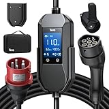 Tera Mobile Wallbox EV Ladegerät Ladestation : 11kW CEE 16A auf Typ 2 IP66...