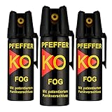 KO Pfefferspray Jet | Fog Verteidigungsspray | Abwehrspray Hundeabwehr |...