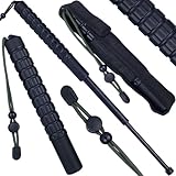 Rosfix Teleskopischer Selbstverteidigungs- & Trekkingstab 55,5 cm |...