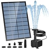 AISITIN Solar Springbrunnen für Außen 2.5W, DIY Solarbrunnen für...