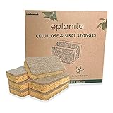 eplanita Natur Zelluloseschwamm und Sisalschwamm (6er-Pack) Bio...