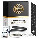 KRAFTFELS 60x Profi Cuttermesser Klingen 18mm - Ersatzklingen Cuttermesser...