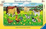 Ravensburger Kinderpuzzle - 06046 Bauernhoftiere auf der Wiese -...