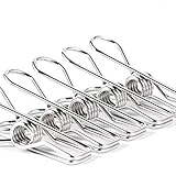 Robuste Edelstahl Wäscheklammern zum Aufhängen von Kleidung - Metall...