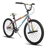 HILAND 24 Zoll BMX Fahrrad für Jungen und Mädchen, Freestyle BMX Fahrrad...
