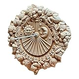 Deko Sonnenuhr Meridiana aus italienischem Terrakotta frostfest und...