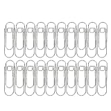 Jwthee 20PCS Metal Pen Clips, Portable Paper Clips Pen Holder Paper Clips...