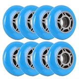 JCCHT 8er-Pack Inline-Skate-Räder, Outdoor-/Indoor-Rollhockey-Räder, 70...
