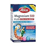 Abtei Magnesium 500 Plus Extra-Vital-Depot - hochdosiert - mit allen...