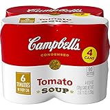 Campbell's Kondensierte Tomatensuppe, 305 ml Dose mit Pop-Top-Deckel, 4...