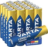 VARTA Batterien AAA, 20 Stück, Longlife Power, Alkaline, 1,5V, ideal für...