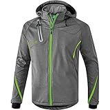 Erima Herren softshelljakke Function, Grau Melange/Green Gecko, L EU