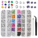 6000 Stück Strasssteine, Glitzersteine, AB Kristall Strasssteine, mit...