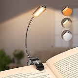 Gritin Leselampe Buch Klemme mit 11 LEDs, LED Buchlampe USB...