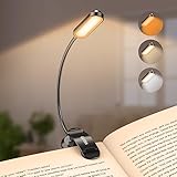 Gritin Leselampe Buch Klemme mit 11 LEDs, LED Buchlampe USB C...