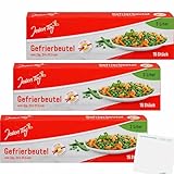 usy Bundle für Jeden Tag Gefrierbeutel mit Zip 3l 3er Pack (3x15Stk) + usy...