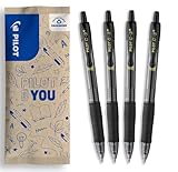 PILOT G2-7 Gelschreiber Set - 4 Stück - Farbe Schwarz - weiche Gelstifte...