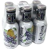 Arizona Ice Tea Blueberry White 6 x 0,5l PET-Flasche (weißer Eistee...