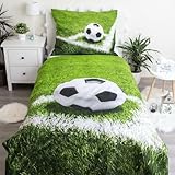 Jerry Fabrics Bettwäsche Fußball, Fußballmotiv, 140x200 cm + 70x90 cm,...