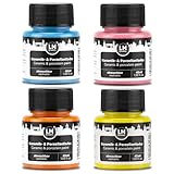 LM-Kreativ Keramik- & Porzellanfarbe 4 x 45 ml Set - Pastell Zauber -...