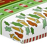 Mikrofaser-Spannbettlaken für Kinderbett, Weihnachtsmotiv, weich, bequem,...