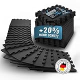 Veluris Bodenschutzmatte Fitness Matte [31x31cm] - 18 extra dicke...