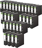 DINOR™ Ordner-Wolkenmarmor Recycling 8 cm breit DIN A4 schwarz 30er Pack...