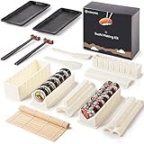 Virklyee Sushi Making Kit - 17 Stück DIY Set Mit Mehreren Formen, Matten,...