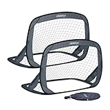 Relaxdays Pop Up Tore 2er Set, Faltbare Fußballtore für den Garten,...