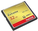 SanDisk Extreme CompactFlash Speicherkarte 32 GB (Für DSLR-Kameras, UDMA7,...