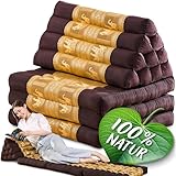 Namasdee Thaikissen 3 Auflagen 175x55x8cm mit 100% natürlicher...