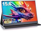 MOMODS Portable Monitor, 15.6 Zoll Tragbarer Monitor, IPS FHD 1080P HDR,...