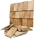 WeWi - 200 Stück Dachschindel, handgeschlagen, nussbaumfarben ca. 40 x 23...
