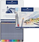 Faber-Castell 114624 - Aquarellstifte Goldfaber, 24-teiliges Buntstifte...