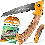 GRÜNTEK Klappsäge ZANDER, gehärtetes Carbonstahl Sägeblatt 180mm,...