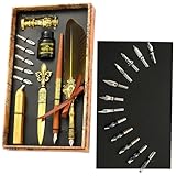 Tintenset für Kalligraphie-Stift Feder | Gänsefeder, Set mit antiker...