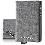 DYKANBO Slim Wallet mit Münzfach - Geldbörse Herren und Portmonee Herren...