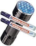 edding Doppelpack Spezialmarker 8280 securitas UV Marker, 1,5-3 mm, farblos...