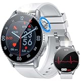 Smartwatch Herren mit Bluetooth Telefonfunktion Fitnessuhr: 1.56 'AMOLED...