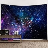 TANGT Tapisserie Sternenhimmel See Tapisserie Wandteppich Kosmos Stern...